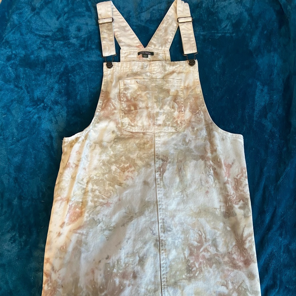 tie dye overall dress